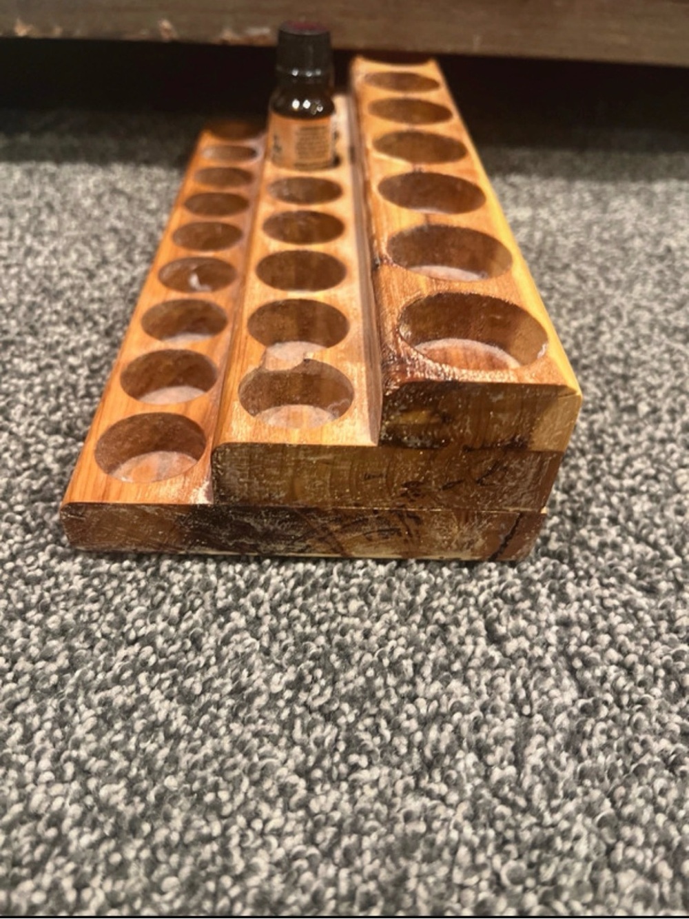 Wooden Essential Oil/Bottle Organizer - Brown